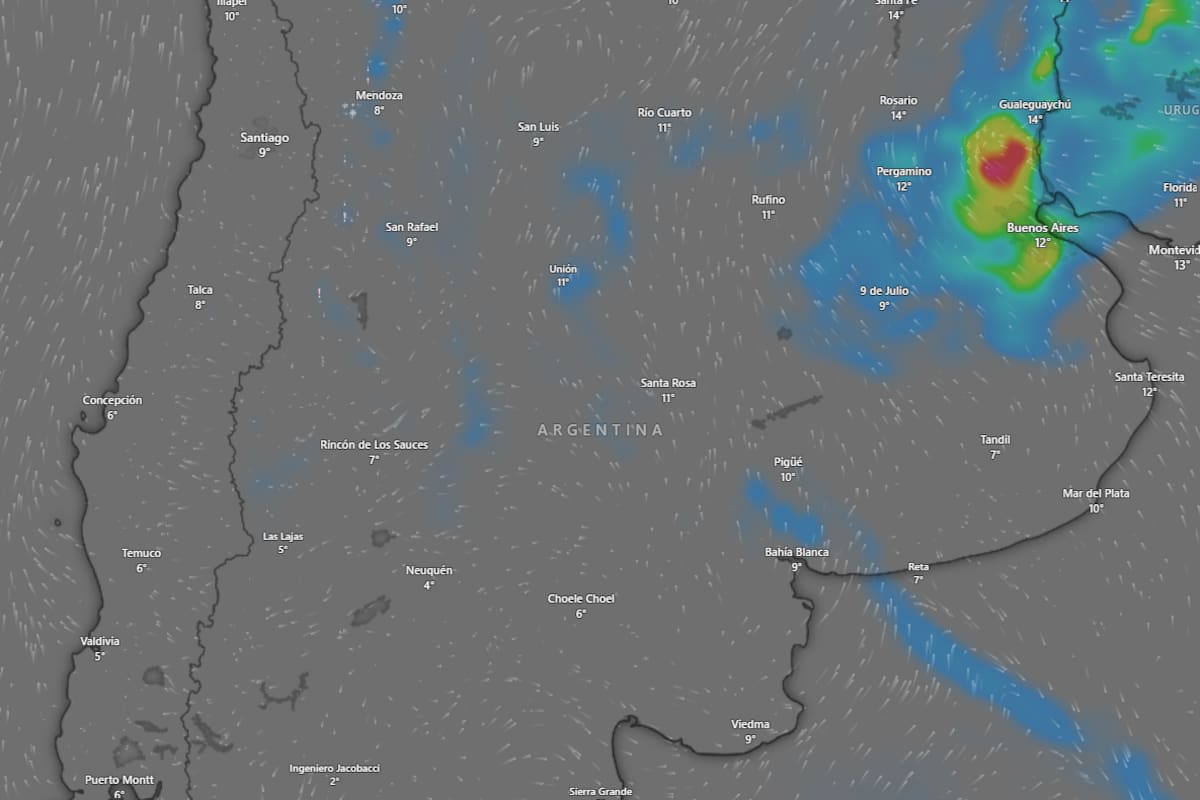 El SMN emitió una serie de alertas por tormentas para Buenos Aires y otras regiones del país