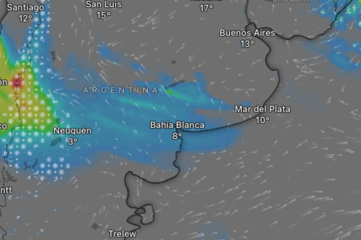 El SMN prevé nevadas en tres provincias del país
