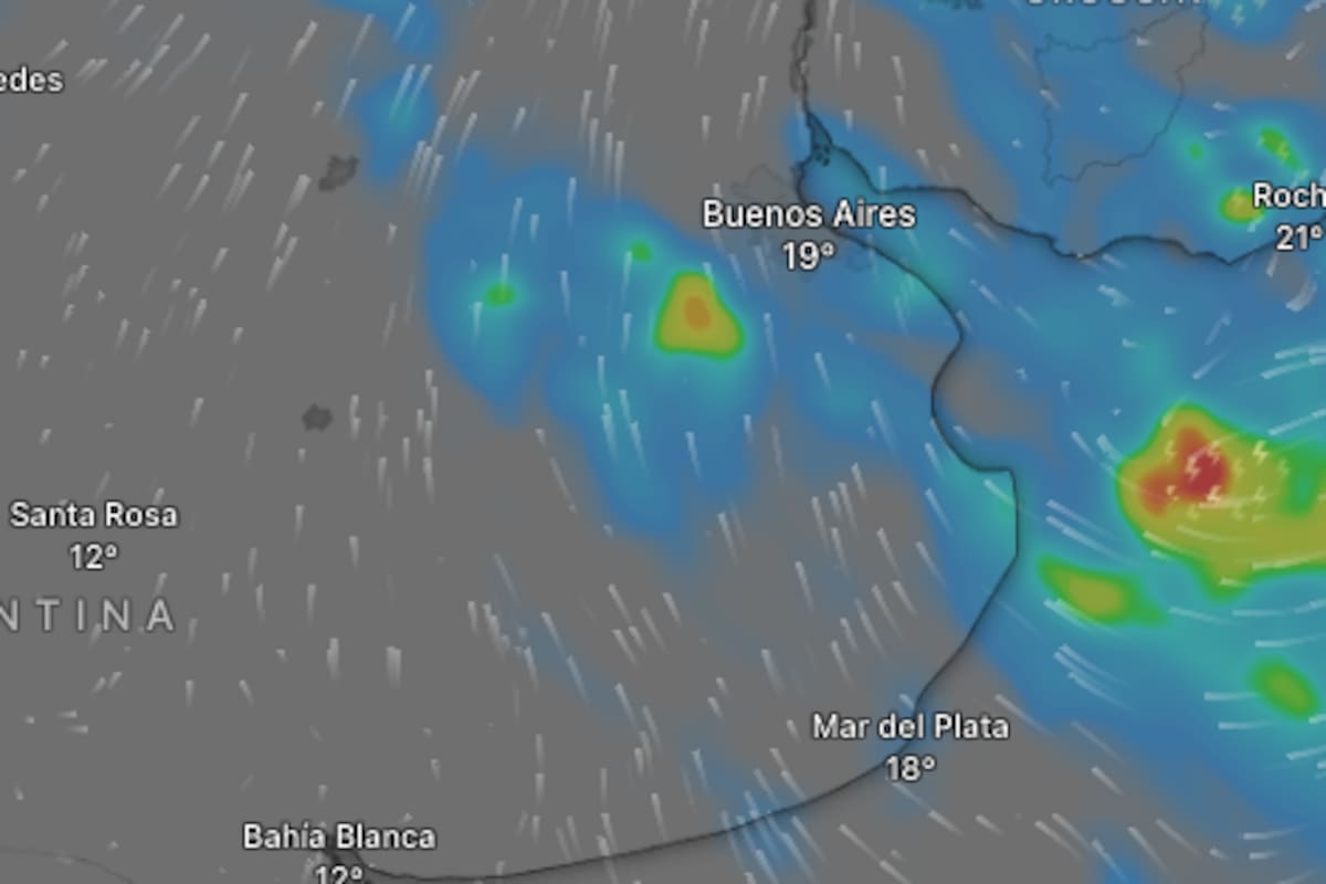 El SMN prevé precipitaciones durante gran parte de este martes en la Ciudad.