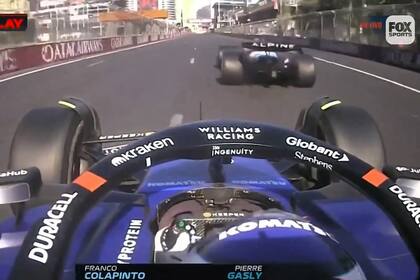 El sobrepaso de Colapinto a Gasly en Azerbaiyán