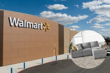 El sofá combina diseño moderno con características prácticas. Foto: Walmart/Canva.
