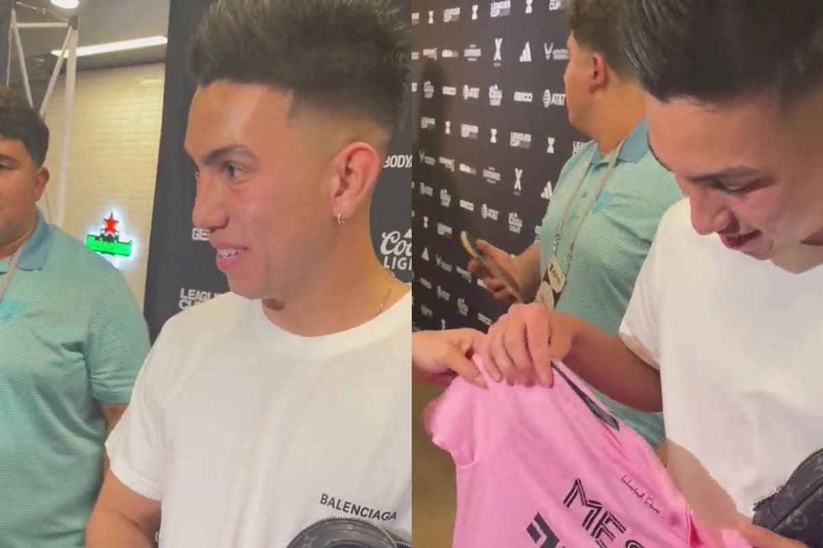 El sofisticado bolso en el que Alan Velasco guardó la camiseta de Lionel Messi