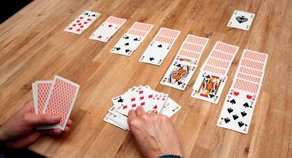El solitario es un juego que combina concentración y determinación