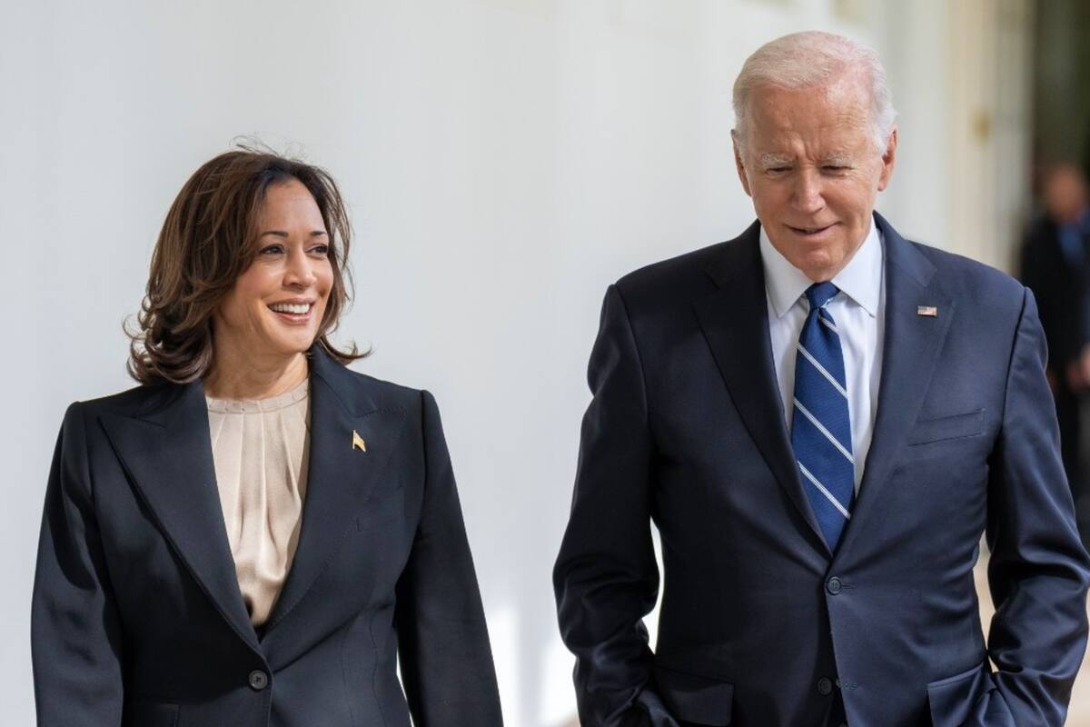 El sondeo de CNN fue realizado en línea los días 22 y 23 de julio, después de que el presidente Joe Biden anunciara su retiro de la contienda