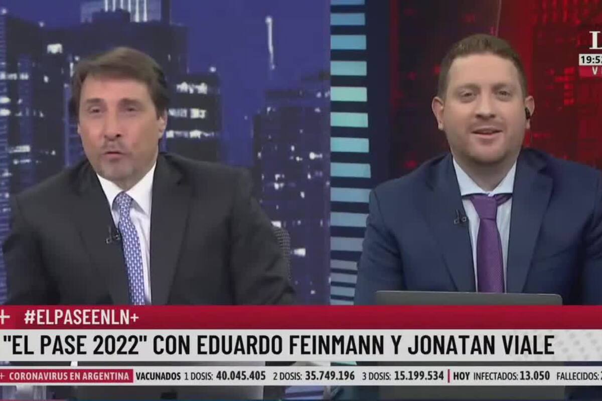 El sorpresivo saludo en el pase entre Eduardo Feinmann y Jony Viale: "¡Feliz día!