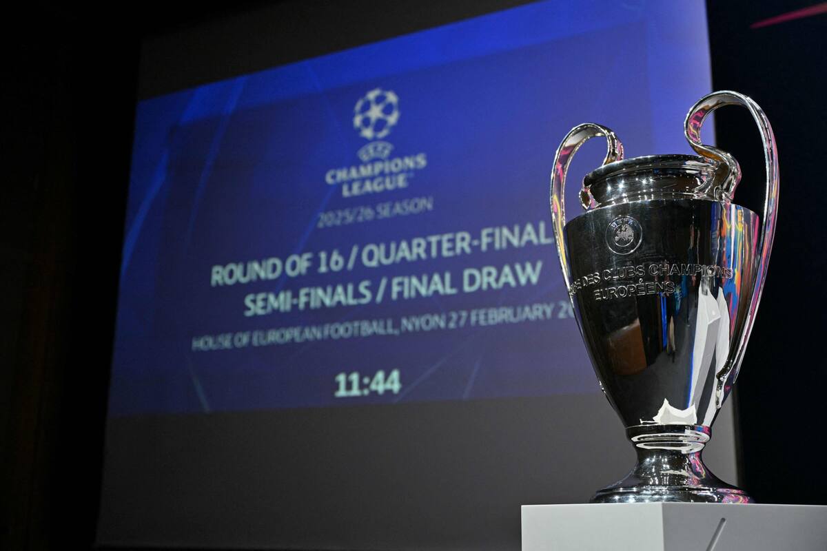 El sorteo en Nyon organizó el camino hacia la final de la Champions League en Hungría (Photo by Harold CUNNINGHAM / AFP)