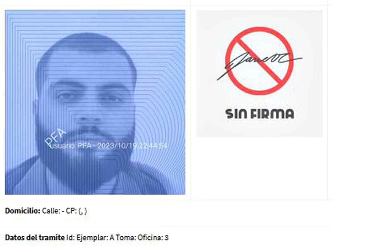 El sospechoso detenido