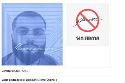 El sospechoso detenido