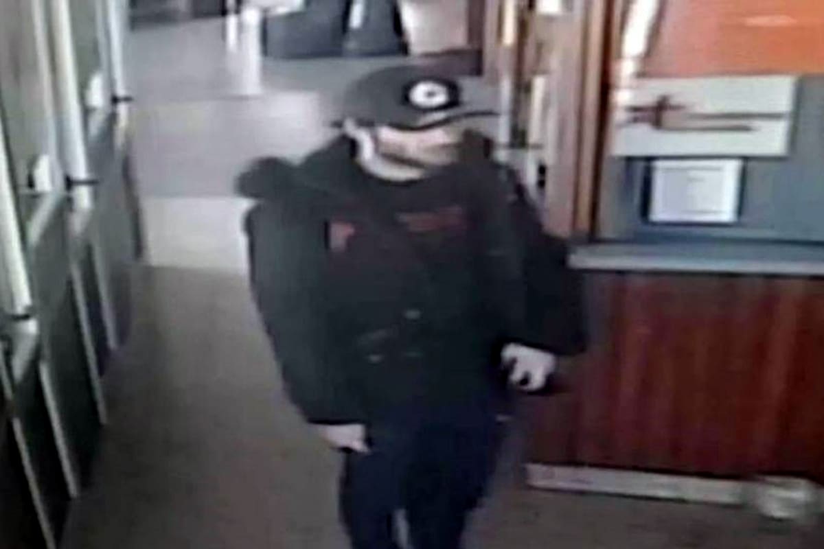 El sospechoso captado por una cámara de seguridad