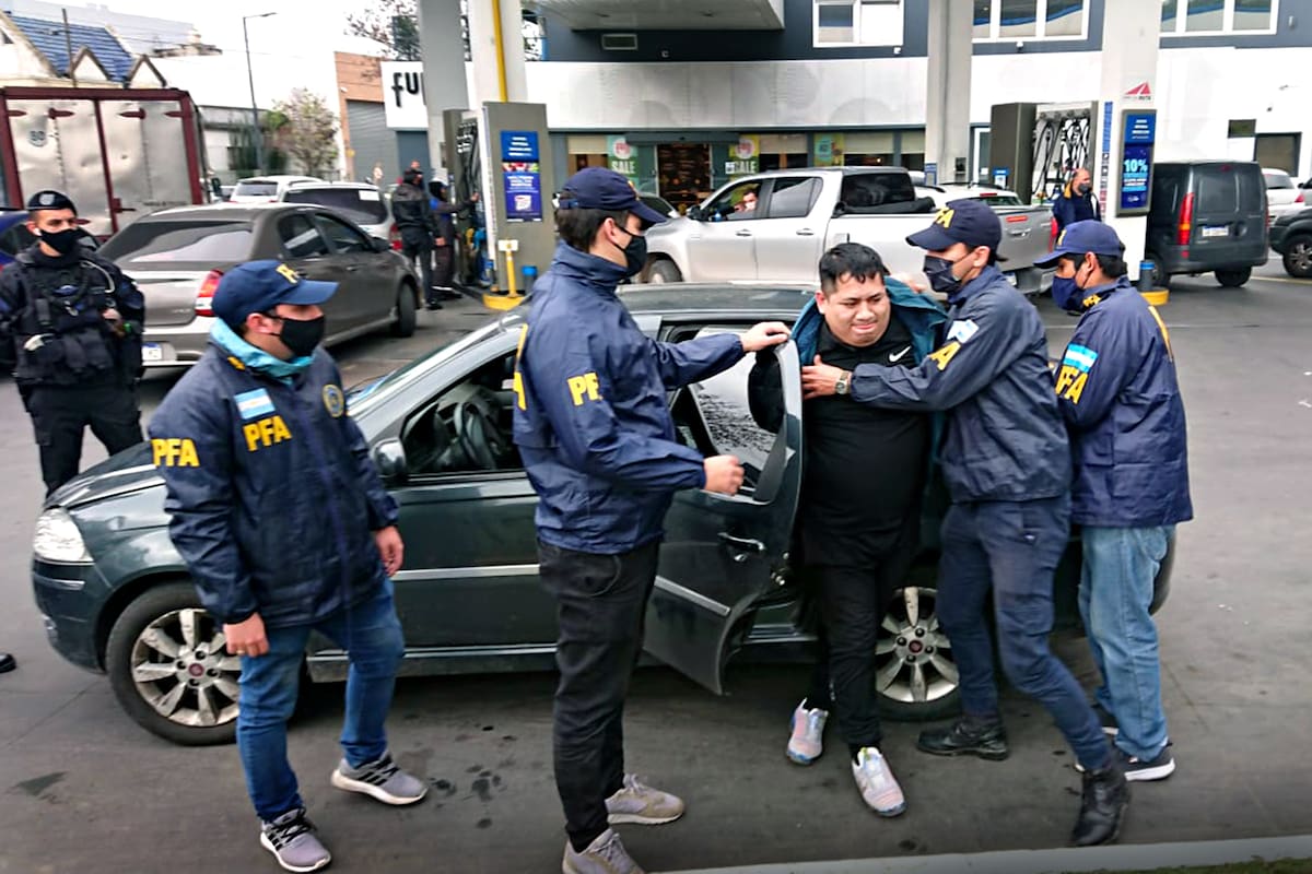 El sospechoso conocido como Gorgori, detenido por la Policía Federal Argentina