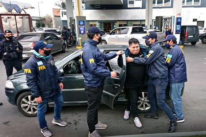 El sospechoso conocido como Gorgori, detenido por la Policía Federal Argentina