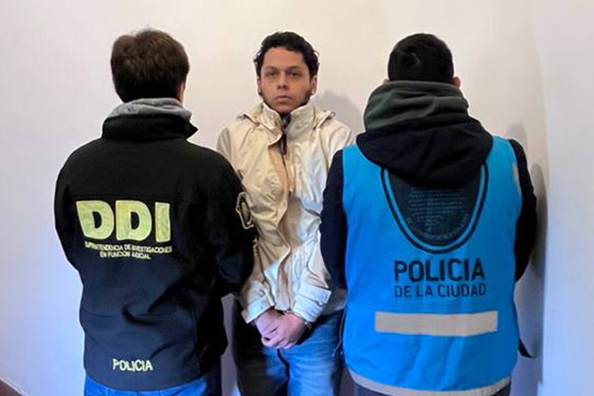 El sospechoso detenido por la policía bonaerense y la Policía de la Ciudad