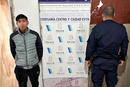 El sospechoso fue detenido en Ciudad Evita, en La Matanza