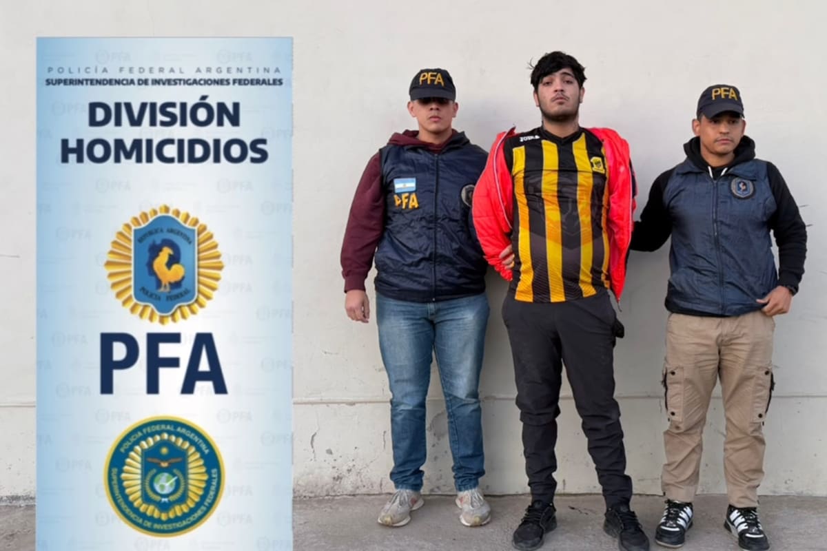 El sospechoso fue detenido por detectives de División Homicidios de la Policía Federal Argentina