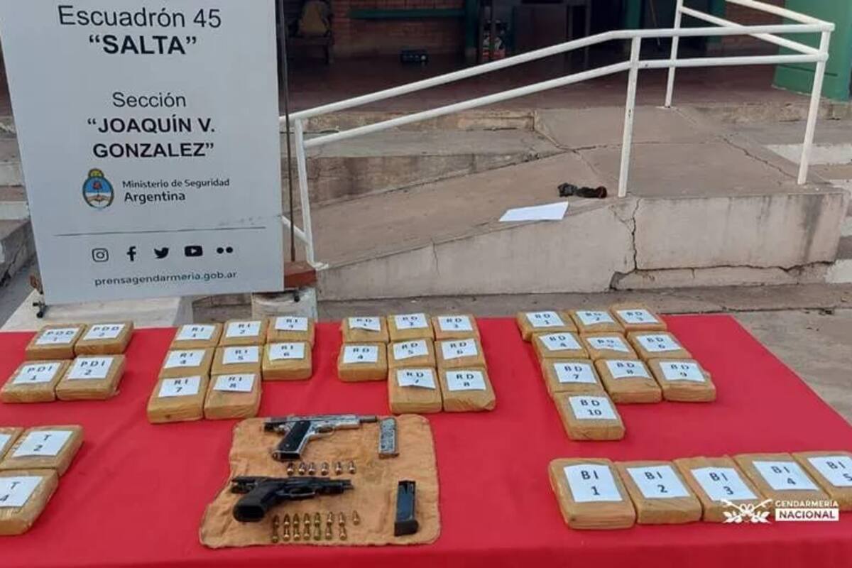 El sospechoso no solo transportaba 20 kilos de cocaína, sino que también portaba dos pistolas