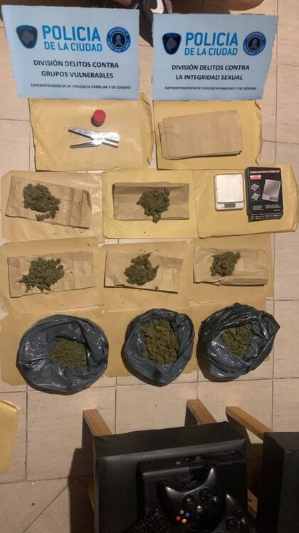 El sospechoso tenía grandes cantidades de marihuana
