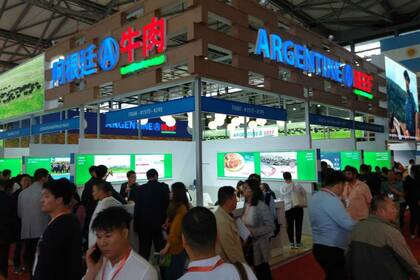 El stand argentino en la feria