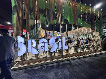 El stand de Brasil