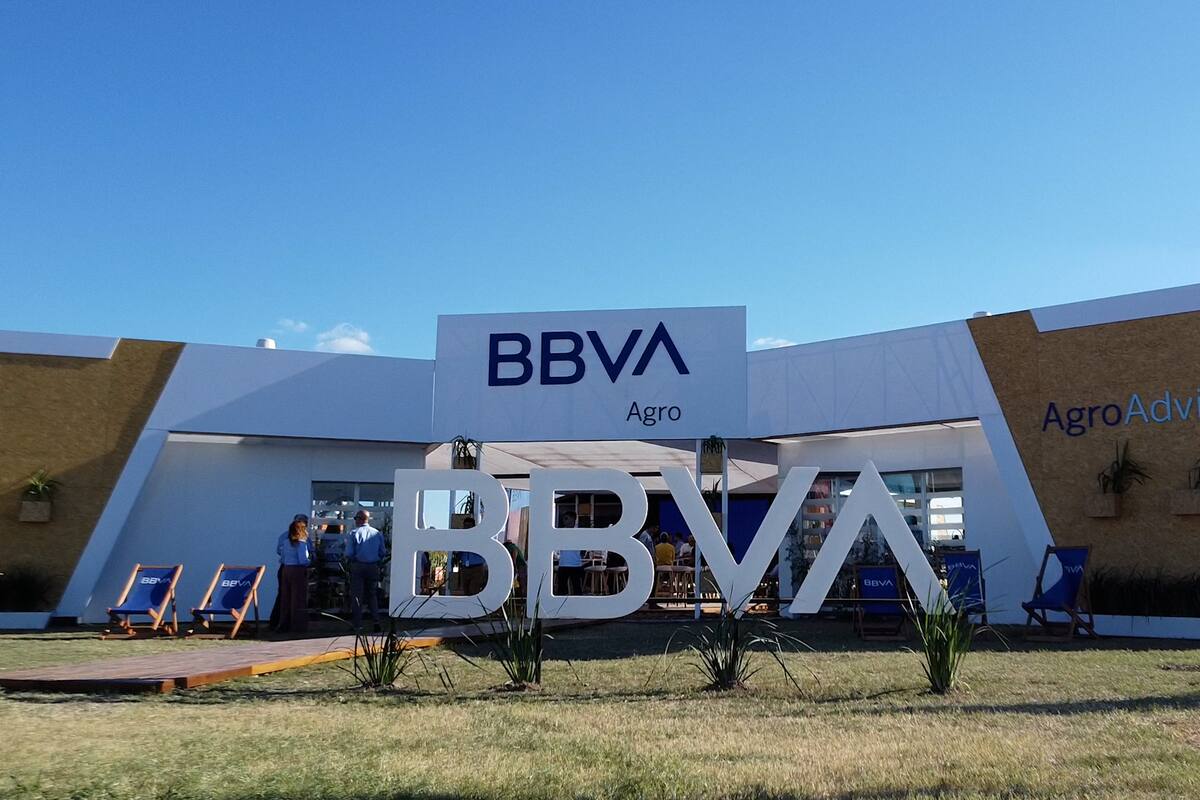 El stand de BBVA en la 20° edición de Expoagro.