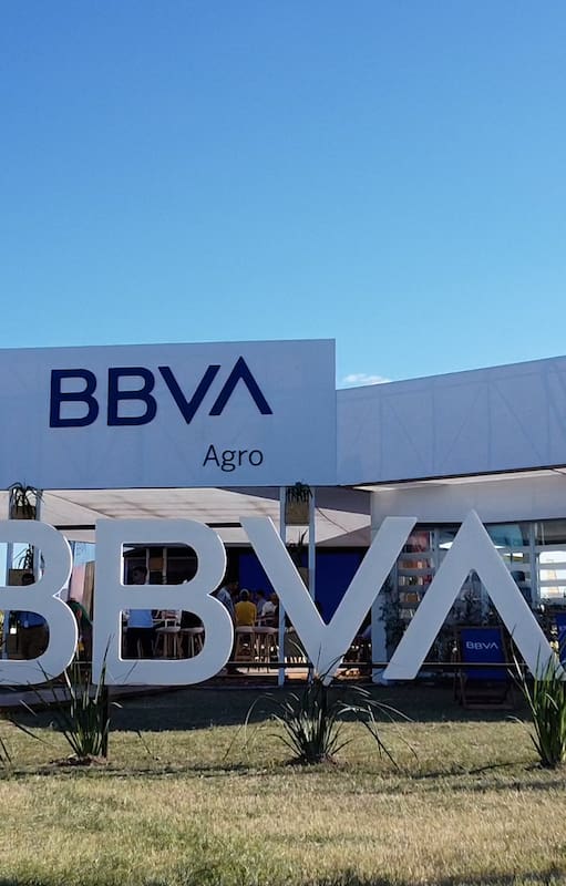 El stand de BBVA en la 20° edición de Expoagro.