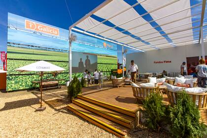 El stand de Galicia en Expoagro fue diseñado bajo un concepto sustentable que permite medir todas las emisiones de gases que se generen durante la muestra.