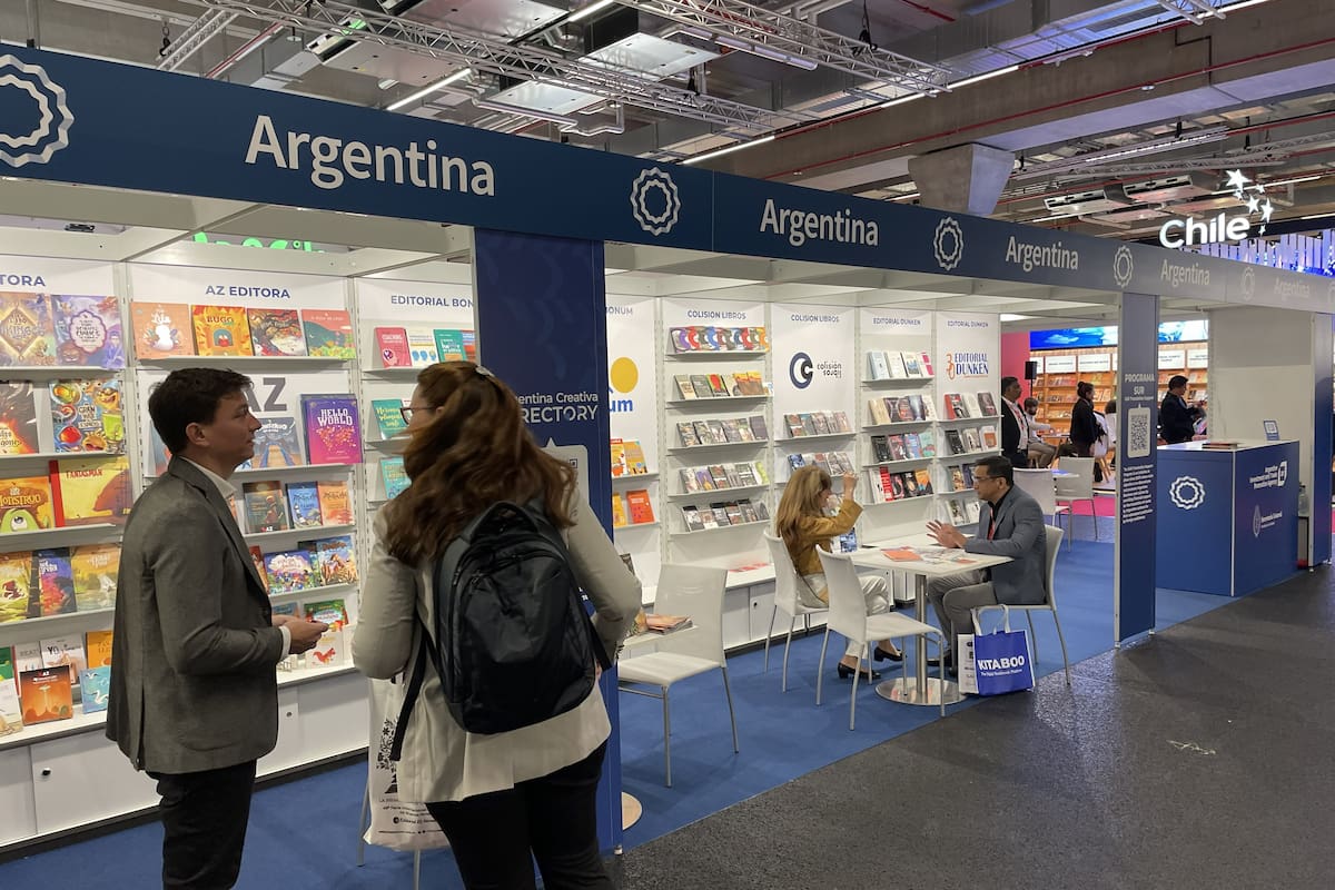 El stand de la Argentina en la Feria del Libro de Frankfurt tiene 28 metros cuadrados