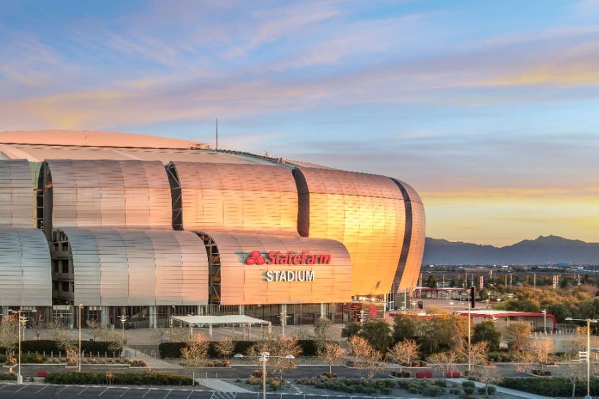 El State Farm Stadium recibirá por tercera ocasión la gran fiesta deportiva del Super Bowl