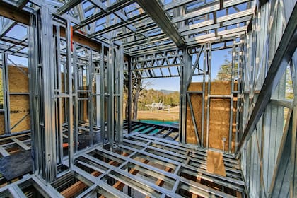 El Steel Framing es una técnica que evita usar agua y ciertos materiales a la hora de construir
