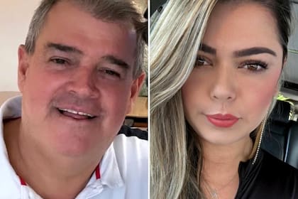 El subgerente de la Lotería de Medellín, Rubén Callejas, junto a su esposa y ganadora del premio mayor, Luisa Jaramillo