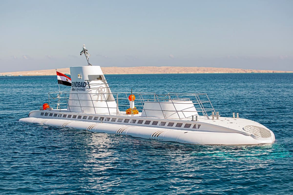El submarino que se hundió en la costa de Egipto.