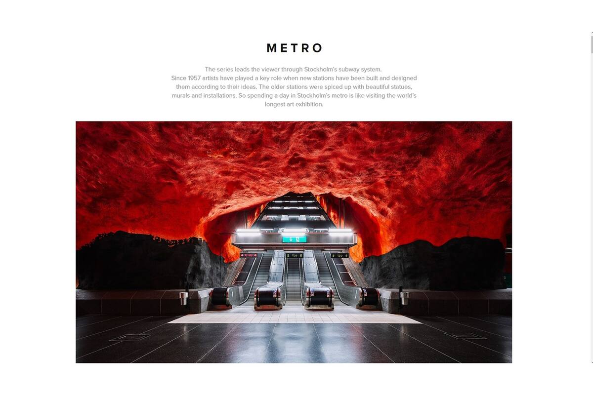 El subte sueco, por dentro