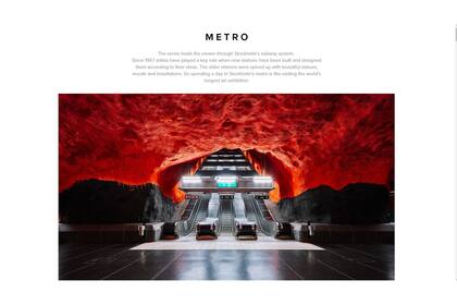 El subte sueco, por dentro