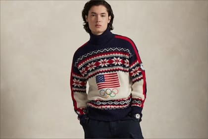 El suéter de Ralph Lauren para la Ceremonia de Apertura de los Juegos Olímpicos 2026 tiene un valor de US$698 en su página web