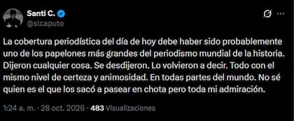 El sugestivo tuit de Caputo