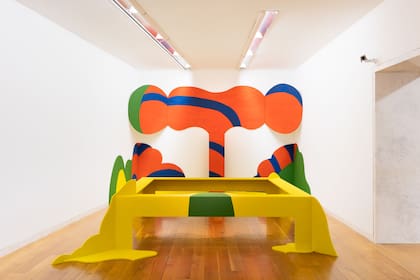 "El Superelástico", instalación exhibida en la galería Lirolay en 1965