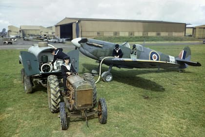El Supermarine Spitfire, un monoplaza británico que usó Ronnie en la Segunda Guerra Mundial