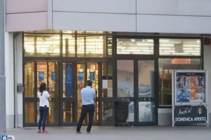 El supermercado de Citta della Piave donde Bradacs apareció con su hijo en brazos