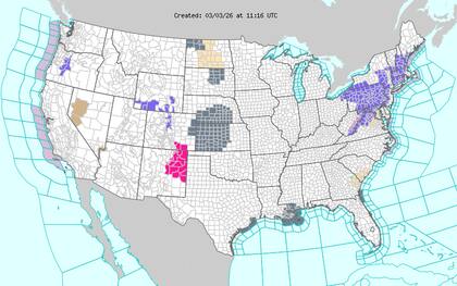 El sur de Texas y Oklahoma experimentarán temperaturas atípicas para el inicio de marzo