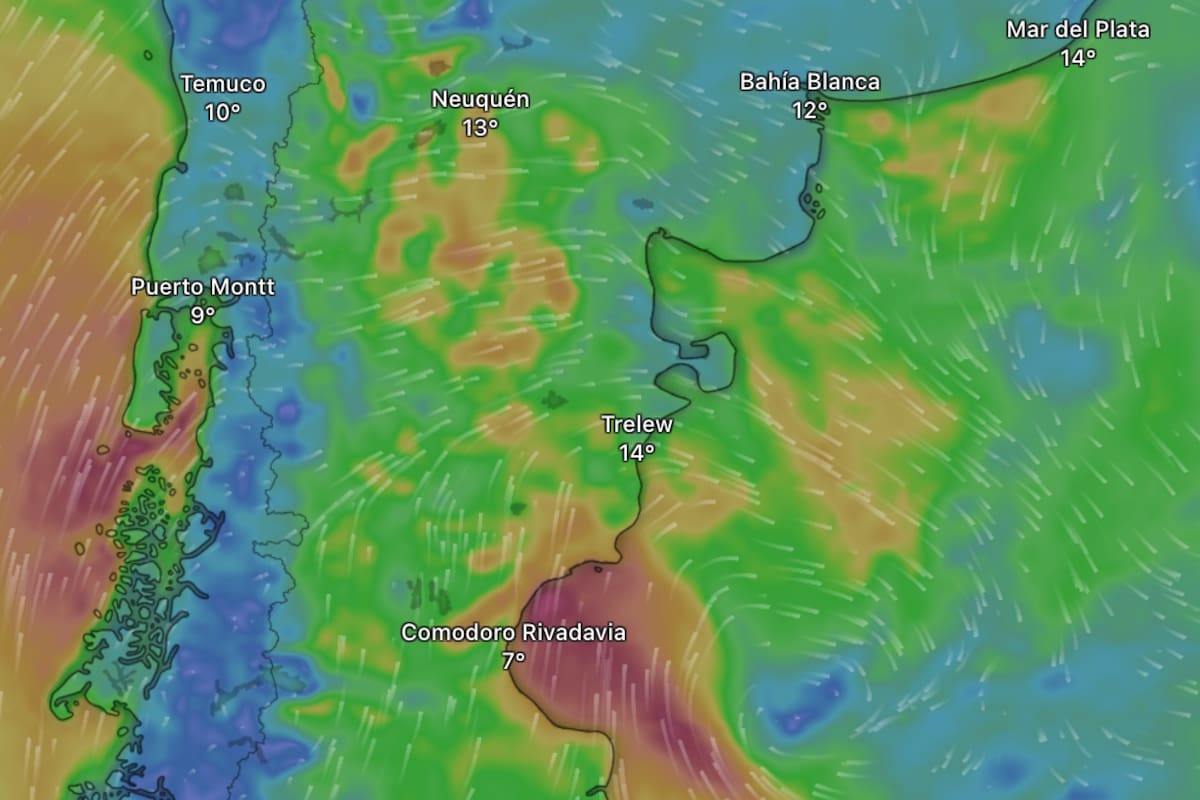 El sur del país enfrentará fuertes vientos este sábado