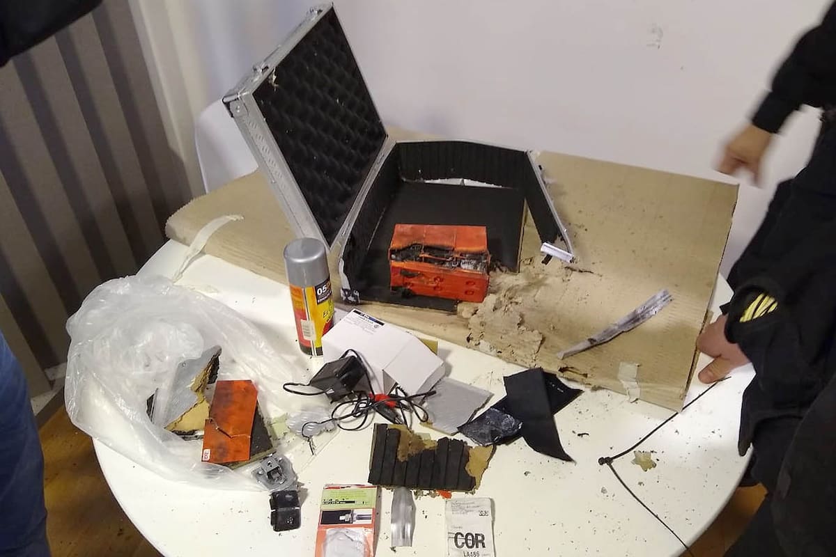 El suspuesto artefacto explosivo que hizo detonar la Policía de Córdoba