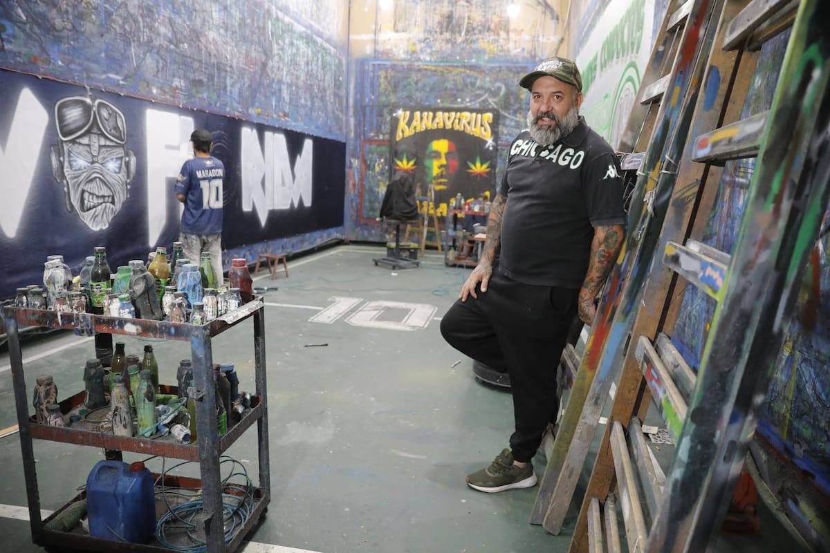 El taller de Pepe Perretta está anclado en Villa Celina