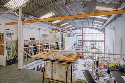 El taller Paz Soldán funciona en una exmetalúrgica, en La Paternal