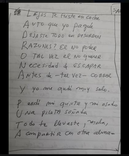 El tango escrito por Rolando Hanglin para su exesposa, Marta Ibáñez