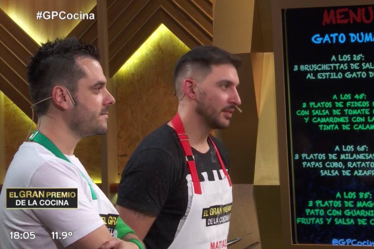 El tano y Matías compitieron nuevamente con un plato de pastas que dejó asombrado a todo el jurado.