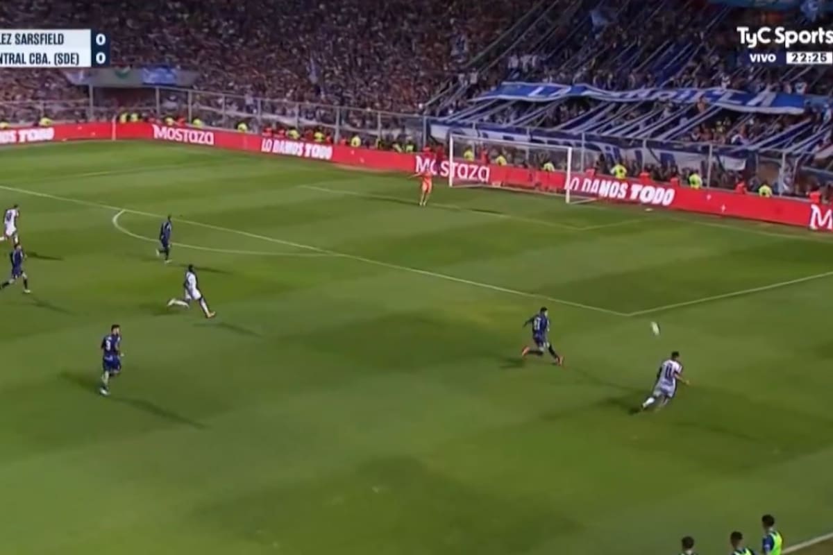 El tanto de Central Córdoba convertido por Matías Godoy, en la final de la Copa Argentina