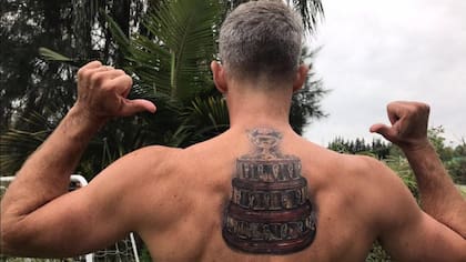 Tras la conquista de la Davis, Orsanic se tatuó la Ensaladera