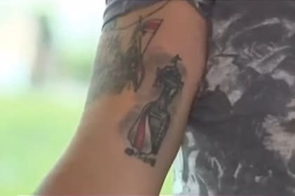 El tatuaje de la Copa Libertadores 2018 que habría sido motivo de discordia entre Pablo Ledesma y el vendedor ambulante