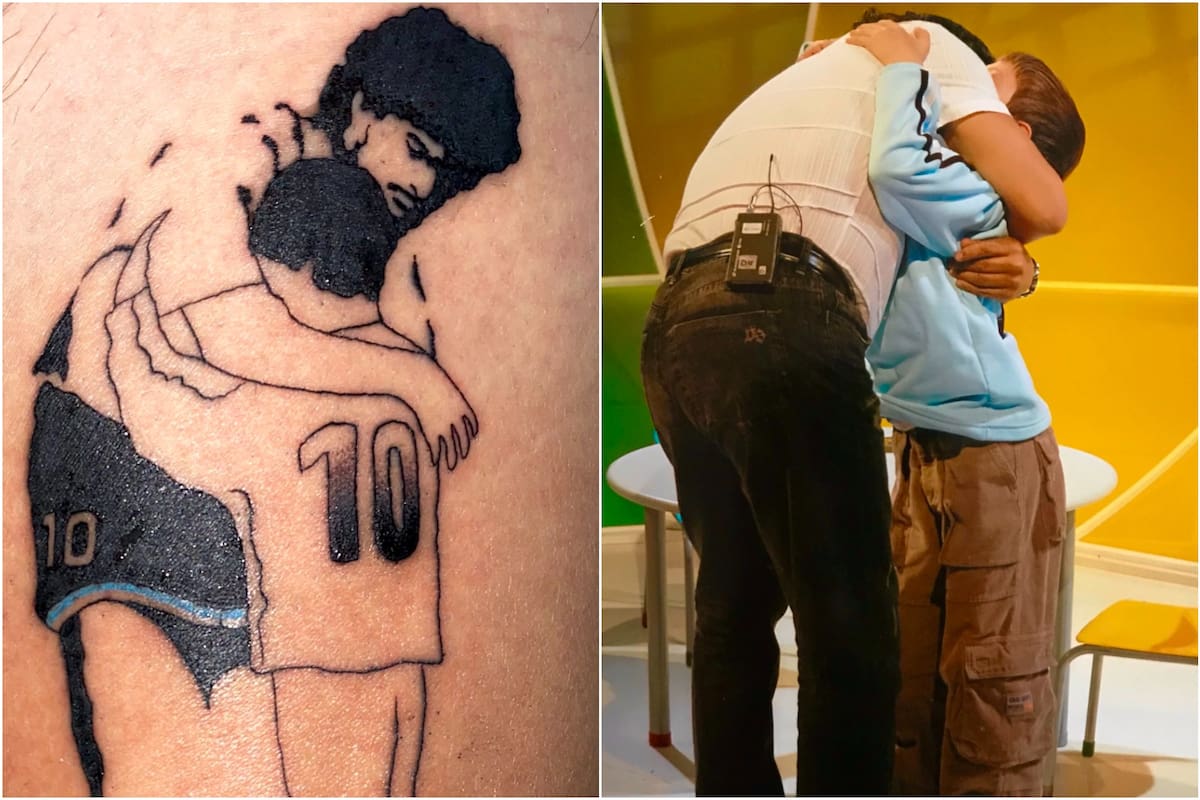 El tatuaje de Mariano Sinito en honor a Diego Maradona
Foto: Twitter @SinitoMariano