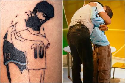 El tatuaje de Mariano Sinito en honor a Diego Maradona
Foto: Twitter @SinitoMariano