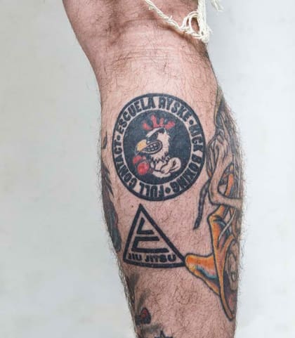 El tatuaje que recuerda a la escuela de full contact y kick boxing del Picante